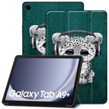 Tech-Protect SmartCase case for Samsung Galaxy Tab A9+ 11&quot; X210 | X215 | X216 - blue with a cat