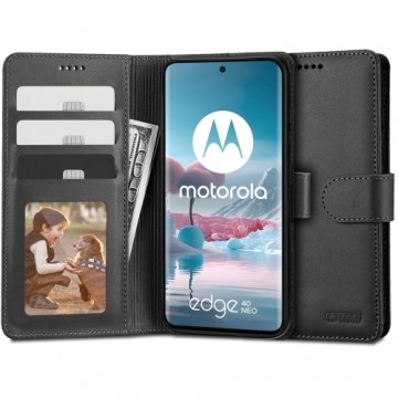 Tech-Protect Wallet case for Motorola Edge 40 Neo - black