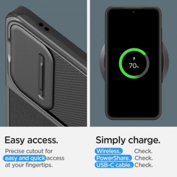 Spigen Optik Armor case for Samsung Galaxy S24 - black
