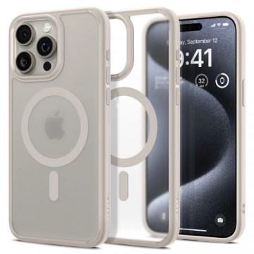 Spigen Ultra Hybrid Mag case with MagSafe for iPhone 15 Pro - matte natural titanium