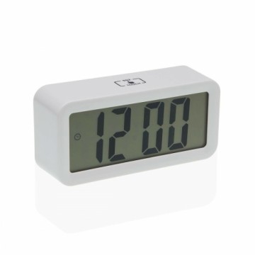 Alarm Clock Versa White Metal 3,9 x 6,5 x 13,4 cm