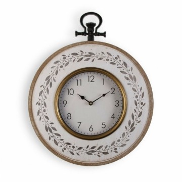 Wall Clock Versa Sheets Metal MDF Wood 50 x 6,5 x 40 cm