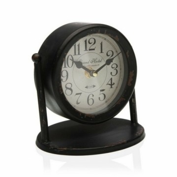 Table clock Versa Metal (11 x 15 x 15 cm) (11 x 15 x 15 cm)