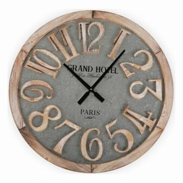 Wall Clock Versa 21110026 Metal MDF Wood 5 x 60 x 60 cm Brown Grey