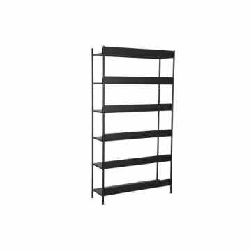 Shelves Home ESPRIT Black Metal 100 x 30 x 180 cm