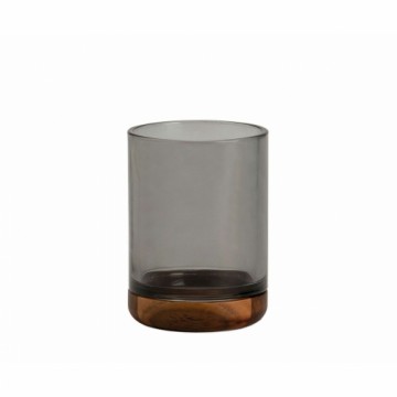 Toothbrush Holder Alexandra House Living Brown Grey Crystal Acacia 7 x 10 x 7 cm