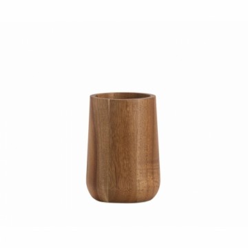 Toothbrush Holder Alexandra House Living Brown Black Acacia 8 x 11 x 8 cm