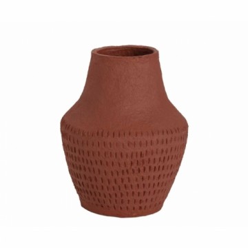 Vase Alexandra House Living Argile Terracotta Cotton Papier-mâché 9 x 21 x 9 cm