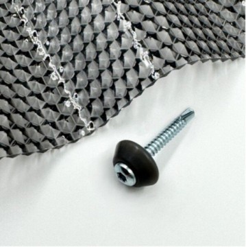 Fastening screws for metal with a gasket (gray) MK PC DIAMONDS 5x40mm, 50 pcs/pack.