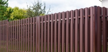 Profiled metal fence boards Polo PMx2 RAL8017 (Brown) 1350mm