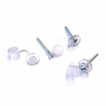 Fastening screws with gasket and a cap for wood 4,5x45mm, 100 pcs / pack.