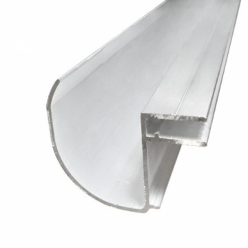 Aluminum water gutter for 10 mm polycarbonate sheets (2.10; 3.15; 4.20; 6.34 m)