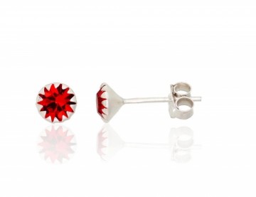 Silver stud earrings #2202665_CZ-R, Silver 925°, Zirkons, 0.5 gr.