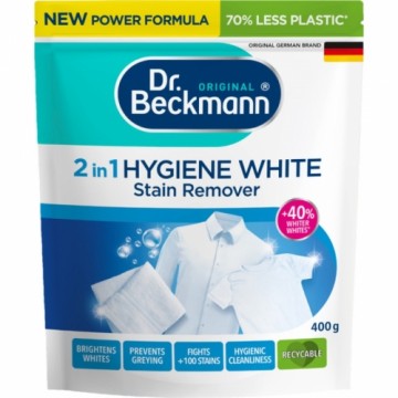 Dr.beckmann Пятновыводительный порошок для светлых тканей Hygiene White 2в1 400г