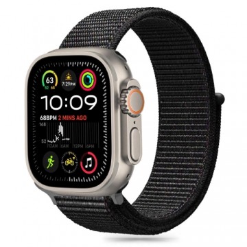 Tech-Protect Nylon Strap for Apple Watch 6 | 7 | 8 | 9 | 10 | SE (40 | 41 | 42 MM) - Black