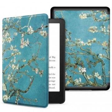 Tech-Protect SmartCase case for Kindle 11&quot; 2022 - blue with sakura flowers