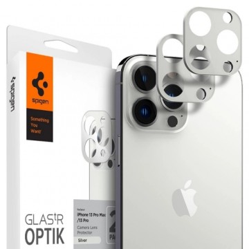 CAMERA COVER Spigen OPTIK.TR CAMERA PROTECTOR 2-PACK IPHONE 13 PRO | 13 PRO MAX SILVER