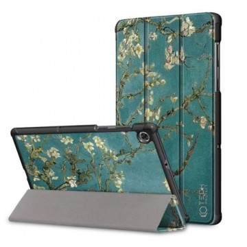 Tech-Protect SmartCase case for Samsung Galaxy Tab A8 10.5 X200 | X205 - blue with sakura flowers