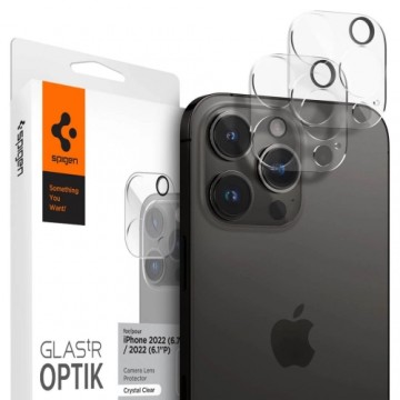 Spigen OPTIK.TR CAMERA PROTECTOR 2-PACK IPHONE 14 PRO | 14 PRO MAX CRYSTAL CLEAR COVER