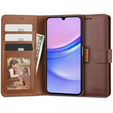 Tech-Protect Wallet case for Samsung Galaxy A15 4G | 5G - brown