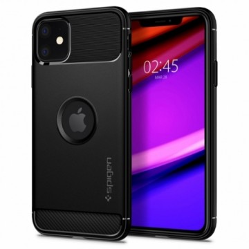 Case SPIGEN Rugged Armor 076CS27183 for Iphone 11 - Matte Black