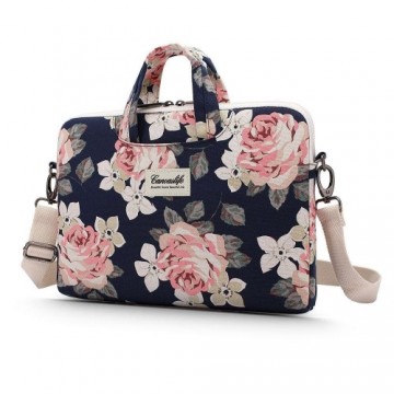 CANVASLIFE BRIEFCASE LAPTOP 13-14 NAVY ROSE