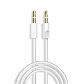 Dudao AUX mini jack 3.5mm cable 1m 3-pole stereo white (L12S white)