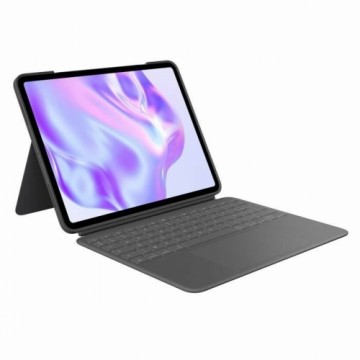 Planšetdatora Vāks Logitech iPad Pro Melns Pelēks Grafīts AZERTY QWERTY Qwerty US