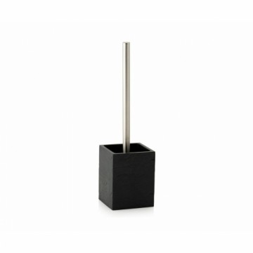 Toilet Brush Alexandra House Living Black Silver Metal Polyresin 9 x 36 x 9 cm