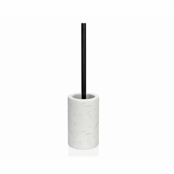 Toilet Brush Alexandra House Living White Black Ceramic Stainless steel 10 x 43 x 10 cm