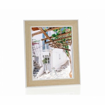 Фото рамка Alexandra House Living Белый Бежевый бумага Деревянный MDF 15 x 20 cm 1 x 26 x 21 cm