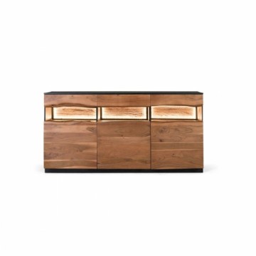 Sideboard Alexandra House Living Black Natural Acacia 180 x 93 x 40 cm