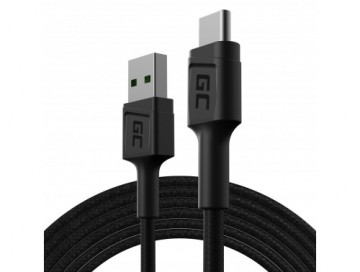 Green Cell KABGC19 USB cable USB 2.0 2 m USB A USB C Black