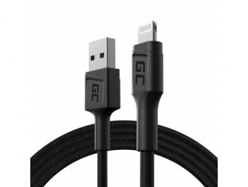 Green Cell KABGC21 lightning cable 1.2 m Black