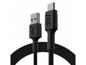 Green Cell KABGC22 USB cable USB 2.0 1.2 m USB A USB C Black