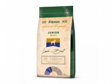 FITMIN Nutritional Programme Junior Maxi Lamb with beef - dry dog food - 12kg