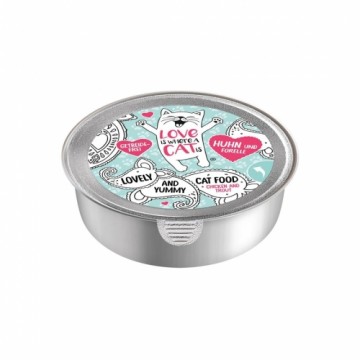 LOVE IS WHERE A CAT IS® Chicken with trout - wet cat food - 85g