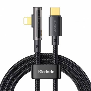 McDodo CA-3390 36W 1.2m USB-C to Lightning angle cable (black)