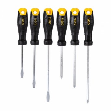 Screwdriver set Deli Tools EDL620006, with magnet, 6 pieces