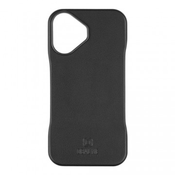 OBAL:ME LeatherTanga Cover for Apple iPhone 16 Black