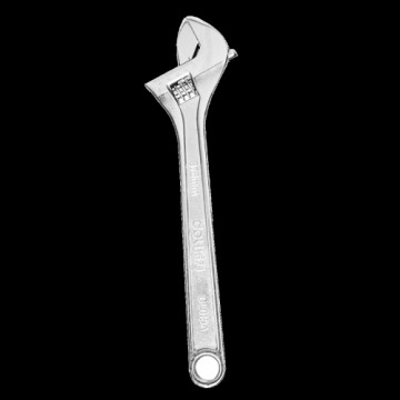 Adjustable Spanner 15" Deli Tools EDL015A (silver)