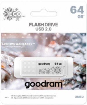 Zibatmiņa GoodRam USB UME2 64GB WINTER White