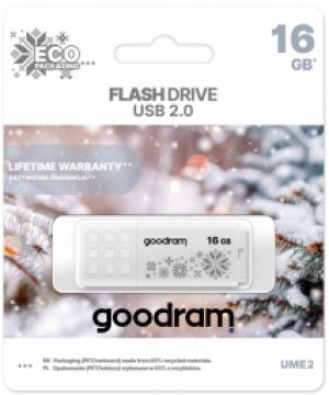 Zibatmiņa GoodRam USB UME2 16GB WINTER White