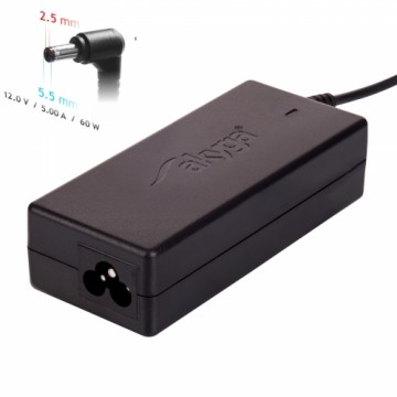 Notebook power supply Akyga AK-ND-30 12V | 5.0A 60W 5.5 x 2.5 mm ITX | PICO | LED 1.2m