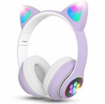 Goodbuy Paws wireless headsets for kids | bluetooth 5.0 light purple