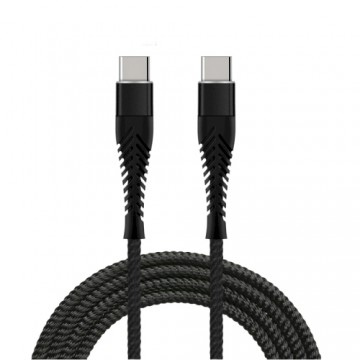 Fusion Fishbone USB-C to USB-C cable 65W | 3A | 1.5m black