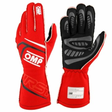 Gloves OMP FIRST Red M FIA 8856-2018