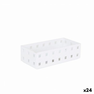 Uzglabāšanas Kaste ar Vāku Confortime Balts 14 x 7 x 4,3 cm (24 gb.)