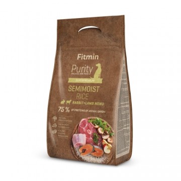 FITMIN PURITY RICE SEMIMOIST RABBIT&LAMB 0.8kg 4 kg Adult Rabbit, Rice