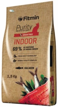 FITMIN Purity Indoor cats dry food 1.5 kg Adult